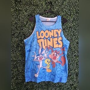Mens Large Logo Vision Looney Tunes Tank Top